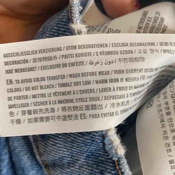 Abercrombie & Fitch Women's Denim The Dad High Rise Distressed Jeans sz 6 Short - Picture 9 of 9